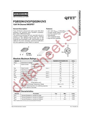 FQB32N12V2TM datasheet  
